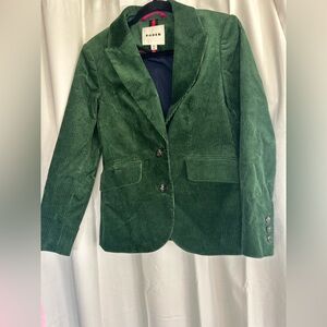Boden Marylebone Forest Green Corduroy Blazer Equestrian Office